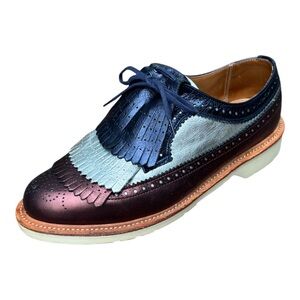 Dr Martens Air Wair Men’s 7 Elizabeth Wingtip Fringe Oxford - Golf Shoes - RARE